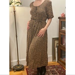 90s floral maxi dress